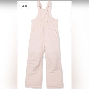 Amazon Essentials Kid's Light Mauve Insulated Snow Bib Overalls Size 4T